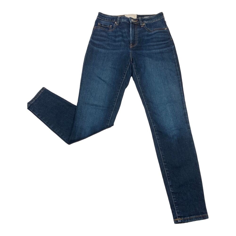 EverLane Jeans The Curvy High Rise Dark Wash Stretch Size 27